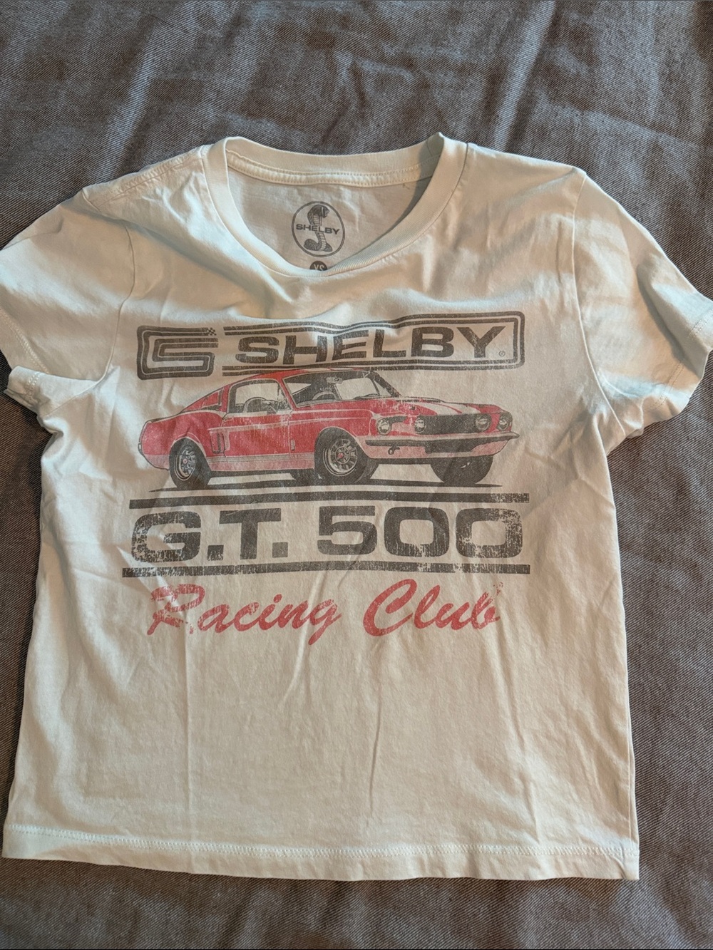 Selby G.T. 500 Racing Club Short Sleeve Tee - White/Red